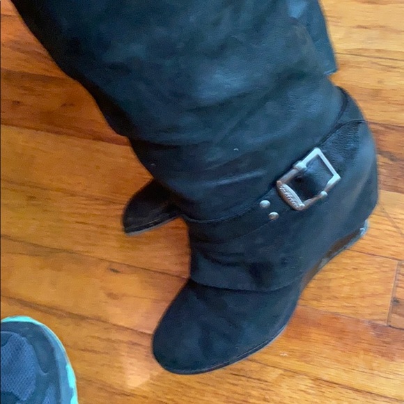 Vince camuto black leather boots - Picture 7 of 9